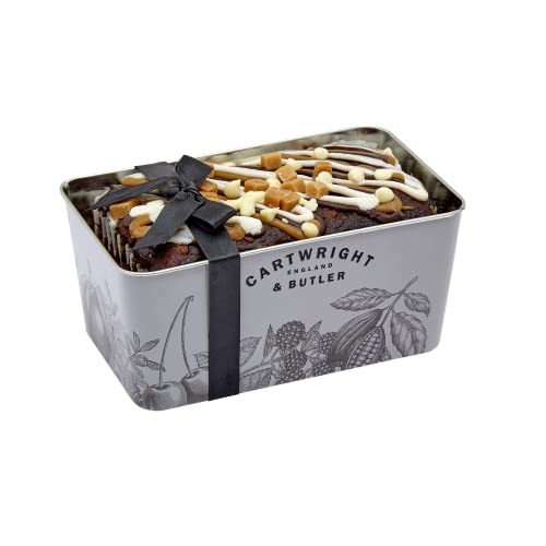 Cartwright & Butler | Luxury Chocolate Loaf Cake in Tin - Birthday Treats Thank You Gift Thinking of You Fathers Day Gift Mothers Day Gift