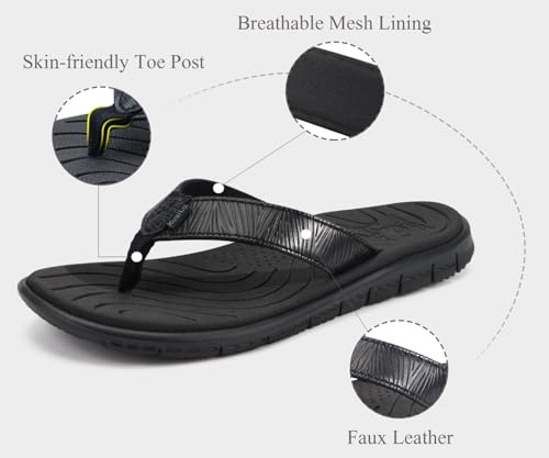 KuaiLu Comfortable Flip Flops for Women with Arch Support Summer Beach Walking Thong Sandals Slip On Indoor Outdoor4