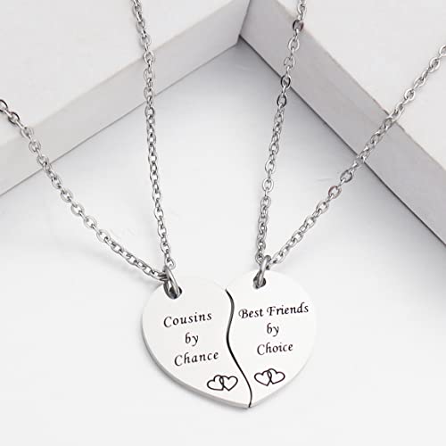 BFF Necklace Set for 2 Best Friends Like Us Stay Close at Heart Set of 2 Bestie Gift Sister Necklace Long Distance Friendship Gift2