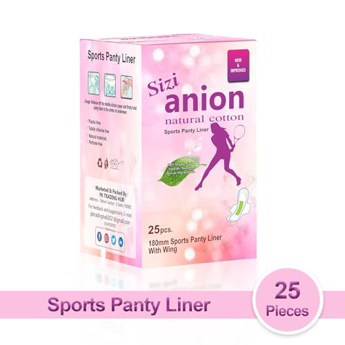 Sizi Organic Cotton Ultra Thin 25 Sports Panty liners for Periods Menstrual Feminine Pads Super Absorbency Leak Protection Daily Feminine Panty Liners, Extra Long, Unscented.... - Image 6