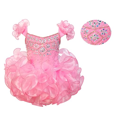 Handmade Toddler Pageant Dresses Newborn Pageant Tutu Cupcake Dress Princess Birthday Party Gowns