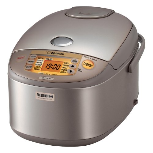 Zojirushi NP-HTC18 Induction Heating 10-Cup (Uncooked) Pressure Rice Cooker and Warmer