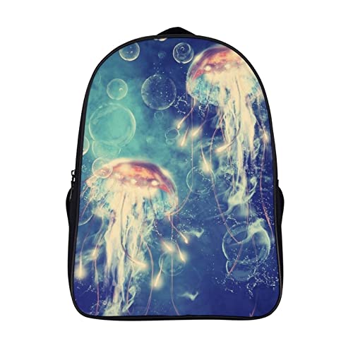 Mochila escolar unisex de medusa para adolescentes de 40x28x16cm