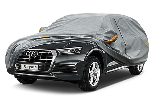 Image of Kayme Heavy Duty SUV Car Cover Custom Fit Audi Q5 /SQ5 (2008-2025) Waterproof All Weather for Automobiles, Full Exterior Covers Sun Rain UV Protection.（Deliver About 3-10 Days）
