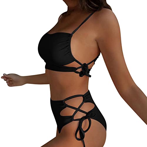 Bikinis Tiro Alto Niñas Marca Genérico
