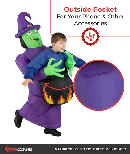 Disfraz Inflable de Bruja para Niños y Niñas miniatura 2