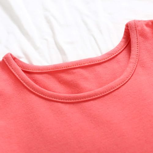 Lmdudan Girls Party Dress Ruffle Formal Dresses Kids Casual Beach Sundress 2025 Summer Sleeveless Crewneck Dresses 2-13 Y4