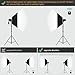 Godox Professional Studio Flash Kit for Photography, Strobe Lights Softbox Lighting Kit, 2x180W 5600K Compact Monolights with Flash Trigger, Softbox, Light Stands