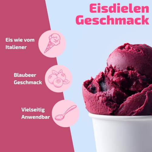 Blaubeer Eispaste Aroma Variegatos Eis Desserts Pralinen Zum Verfeinern von leckerem Eis Getränke Kuchen Kekse Tortencremes Eiscremes uvm. Inhalt 250 g – Bild 3