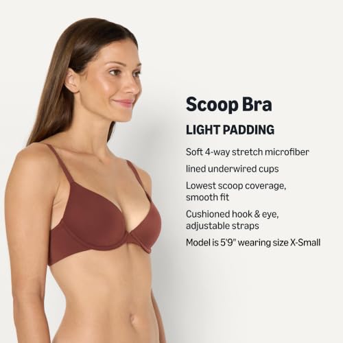 Image of Amazon Essentials Women's Microfiber Lined Wired Scoop Bra