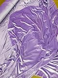 New Star Fabrics Stretch Velvet Fabric, 3 Yards, Multi-Color Pack Black Red Green, Soft Luxurious Material for Sewing and Crafts (Lilac, 1 Yard)