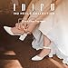 IDIFU Women's IN2 Pedazo Dress Shoes Low Block Heels Comfortable Chunky Closed Toe Ankle Strap Wedding Pumps(White Pu, 7.5 B(M) US)