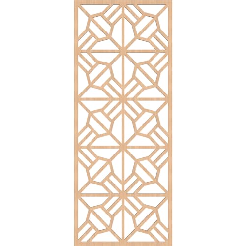 Image of Auburn Decorative Pierced Fretwork Wood Wall Panels, 15 3 /8 inchW x 39 3 /8 inchH x 3 /8 inchT, Hickory