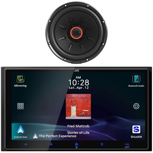JVC KW-M795BW Radio con Pantalla 6.92" y Subwoofer 12" miniatura 1