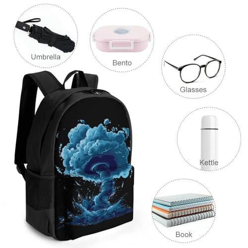Storm Tornado Twister Hurricane Laptop Backpack for Men Women Shoulder Bag Business Work Bag Travel Casual Daypacks4