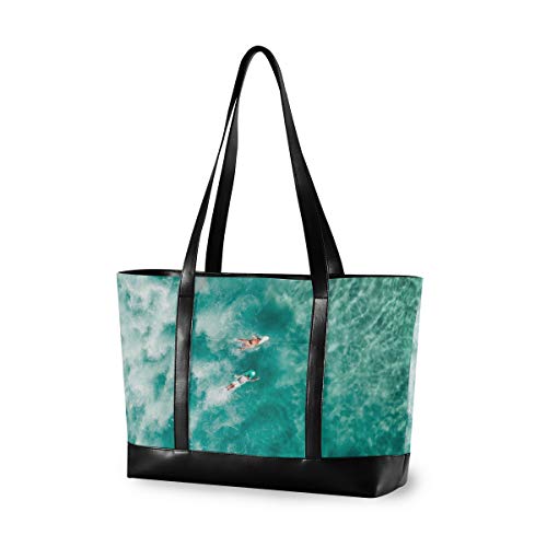 LAZEN Bolso Bolso de hombro con múltiples bolsillos Maletín para viajes de negocios Ocio Trabajo Personas Tote de surf Moda Mujer Bolso para computadora portátil