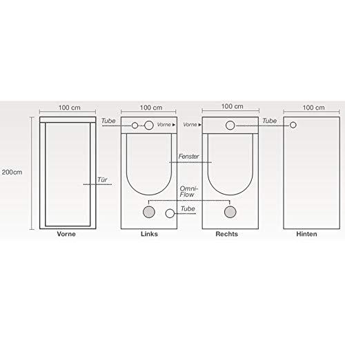 Homebox Ambient Q100+ 100 x 100 x 220 cm