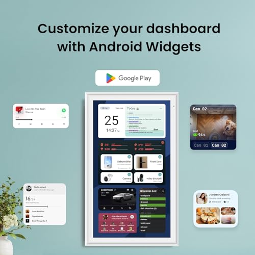 Image of Apolosign 27-inch Digital Calendar & Smart Family Wall Planner, No Subscription, Calendar & Dashboard Dual-Mode System, Shared Touchscreen Display with Calendar Sync, Chore Charts & Family Scheduling Hub, Wall Mount Included (White)