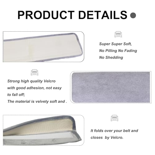 GUAN 2 Packs Protectores Suaves para Cinturón de Seguridad miniatura 4