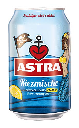 Astra Kiezmische fruchtig, trübes Alster Radler, Bier Dose Einweg (24 X 0.33 L) & Astra Rakete Biermischgetränk, Dose… - Image 4