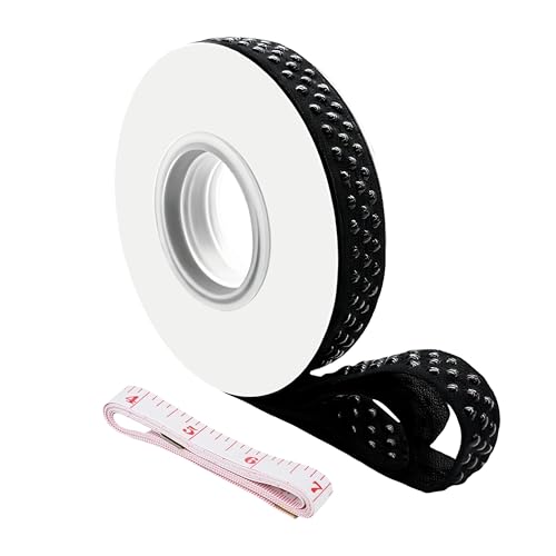 Elastic Silicone Gripper Tape for Clothing 5/8inch Wide Dot Non Slip Elastic Band for Sewing DIY Garment & Underwear Accessory 5Yard