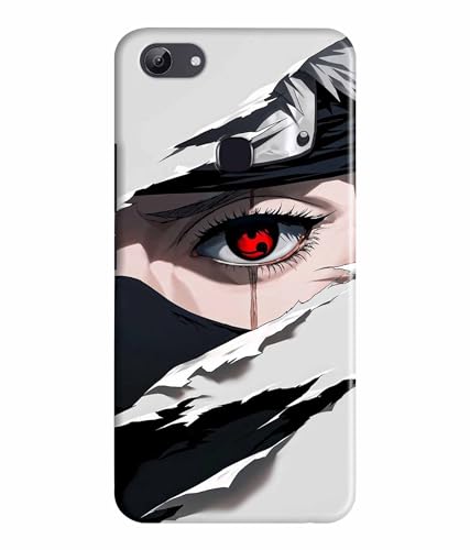 Image of Red Eyes Printed Hard Back Case Cover & Compatible for Vivo Y81 (Multicolor) - D1811