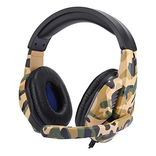 Tosuny Head-Mounted Gaming Headphone, PS4 Gaming Headset,High Performance 3.5mm Wired Earphone with Microphone, Suitable for Music Lovers and Game Lovers