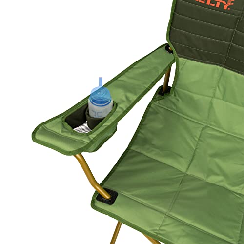 Image of Kelty Lowdown Folding Chair, Camping Seat for Backyard Parties, Soccer Saturdays, Concerts, Beach, Tailgating (Dill)
