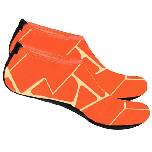 BEIYINAI Men's and Women's Colorful Striped Swimming Shoes Size to