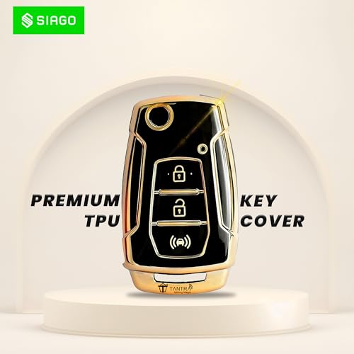 Image of SIAGO SIA362 Soft TPU Car Key Cover for XUV 300 3-Button Flip Key XUV 300 3-Button Key Fob Cover - XUV 300 CAR Key Cover