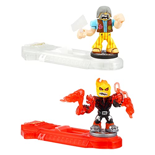 Legends Of Akedo Powerstorm Versus Pack 2 Mini Battling Action Figures And 2 Battle Controllers Epic Superflare Burnout Versus Tie-Die #TOP1