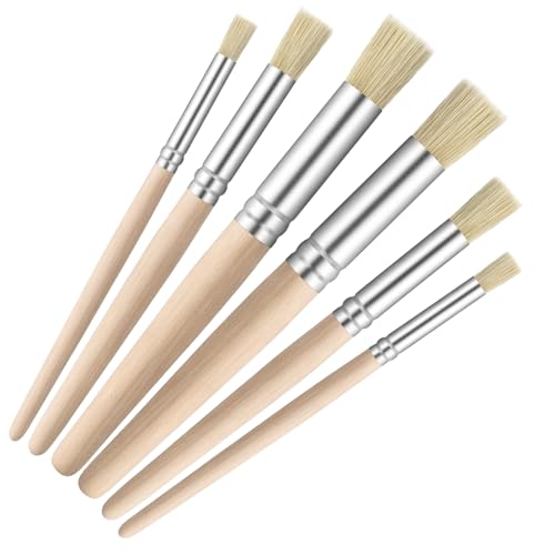 TIESOME 6 Pcs Stencil Brushes for Art Painting