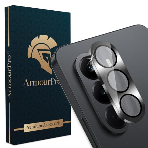 Image of ArmourPro Camera Lens Protectors for OnePlus Nord CE 6 Lite Tough HD Individual Aluminum Alloy Lens Ring Cover, Scratch Resistant, Full Lens Cover| Black