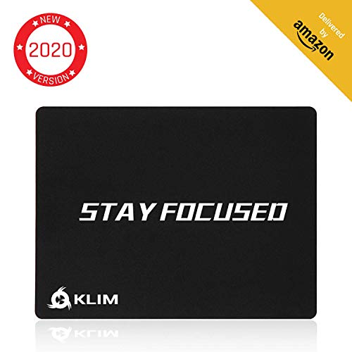 Preisvergleich Produktbild KLIM Stay Focused Hochwertiges Mousepad - rutschfest - Extrem glatt - Langlebig - Perfekte Präzision für Gaming - 32 x 27 x 0,3 cm [ Neue 2020 Version ]