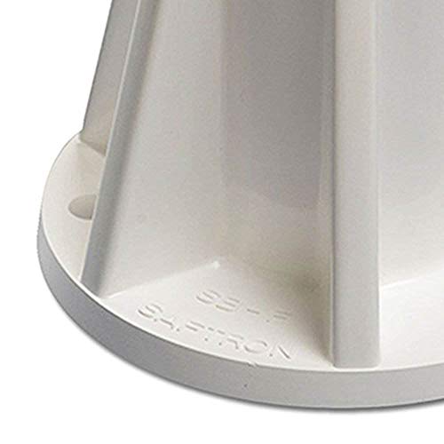 Saftron Polymer 6 Inch Pool Handrails and Ladders Surface Mounting Base (2 Pack)