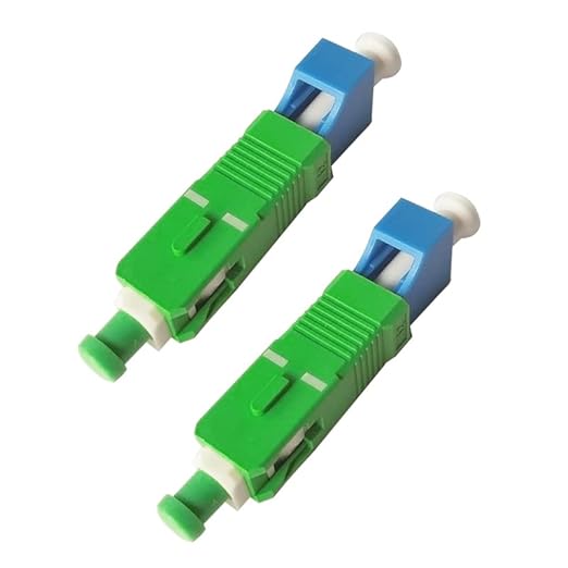 2pcs LC to SC Adapter, Single Mode 9/125um LC/UPC Female to SC Male Simplex Hybrid Optical Fiber Adapter Connector