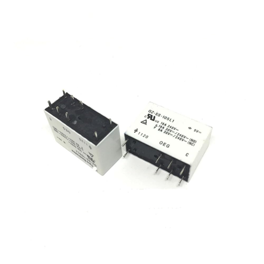 SMGLRUEAT 10PCS TE OZ-SS-105L1 8PINS 5V 16A Power Relay