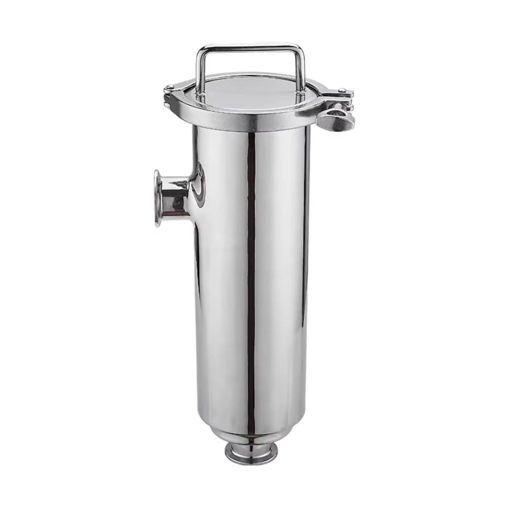 304 Stainless Steel Tri Clamp L-Type Angle Filter, 25mm Pipe Inline Strainer for Homebrew Beer Brewing, 50.5mm TC, SS304(30 Mesh)