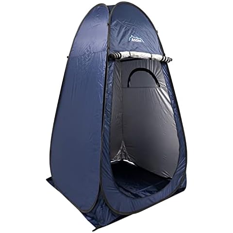 Andes Pop Up Camping Toilet & Shower Privacy Tent, Portable Outdoor Changing/Dressing Room Shelter Cover