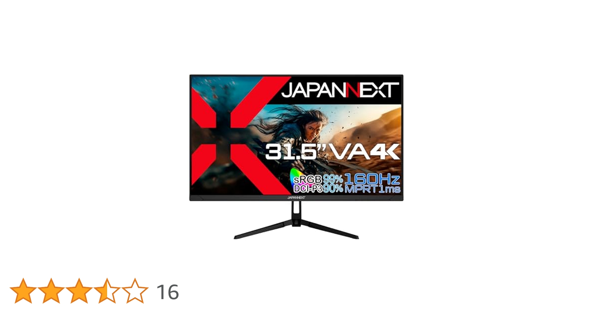 JAPANNEXT　　PCモニター　31.5型　4K　液晶　ゲームモニター Amazon.co.jp: JAPANNEXT 31.5インチ ゲーミングモニター 144Hz