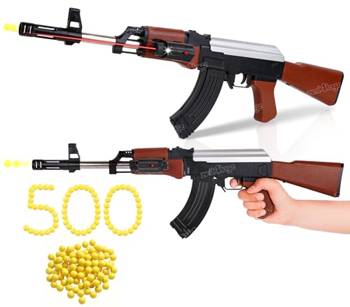 Image of Zest 4 Toyz Ak 47 Toy Shooting Gun for Kids with Laser Light with 500 Bullets Sniper Guns /Rifle Guns /Machine Gun Toy (Pack of 1)