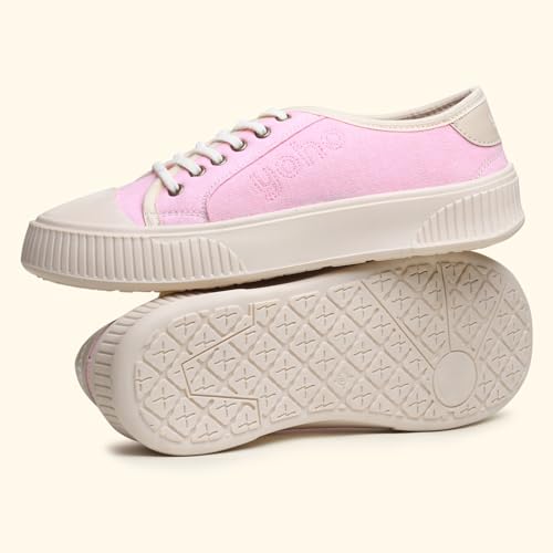 Image of YOHO Canvas CZ Sneakers for Women | Lightweight Casual Shoes | Everyday Comfort, Breathable Fit, Durable Grip Sole, Versatile Slip-On or Lace-Up Style, Trendy