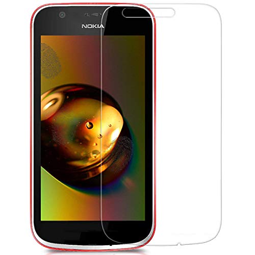 Protector de Pantalla para Nokia 1 de 4,5', 2 Unidades, Cristal Templado, antiarañazos, Transparente