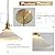 Magiroz Modern Brushed Brass Pendant Lights Kitchen Island 2 Pack Mid Cenrury Milk Glass Hanging Light Fixture Vintage White and Gold Ceramic Pendant Light for Dining Room Bedroom Entryway MPL16D-2