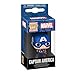 Funko POP! Keychain: Marvel - Captain America - Marvel Comics Novelty Keyring - Collectable Mini Figure - Stocking Filler - Gift Idea - Official Merchandise - Comic Books Fans - Backpack Decor