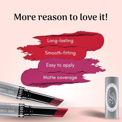 FASHION COLOUR Kissproof Non Transfer Lipstick | Water Resistant & Smudge Proof | Non-Drying | Lightweight | Long Stay Upto 15Hrs | Blood