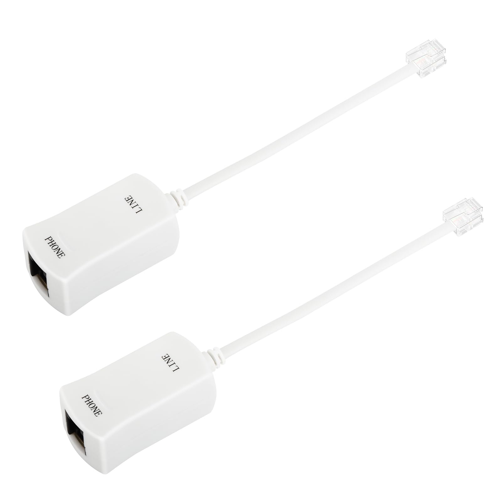 Uvital DSL Filter for Landline Phone, 2 Pack DSL Phone Filter RJ11 6P2C