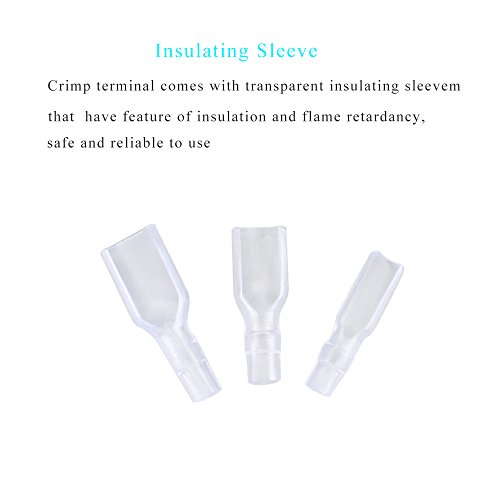 image for ManYee 300pcs 2.8/4.8/6.3mm Female Spade Connectors for Car Audio Spea