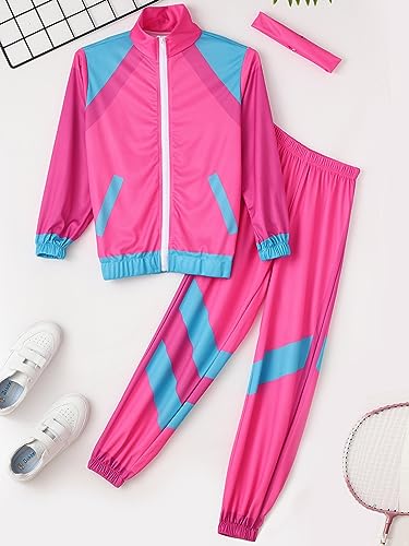 Disfraz deportivo retro 80s para niñas 8-10 años miniatura 6