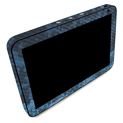 Image of MightySkins Carbon Fiber Skin Compatible with Amazon Echo Show 8 (Gen 2) - Ocean Waves | Protective, Durable Textured Carbon Fiber Finish | Easy to Apply | Made in The USA